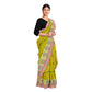 Exclusive Collection 100% Pure Cotton Olive Tant Saree With Hand Weaving Work - Swadesiicart