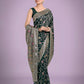 Monjolika Fashion Dark Green Zari Woven Banarasi Classic Satin Silk Saree | Swadesiicart