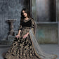 Anaita Black Embroidered Velvet Patiala Suit