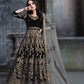 Anaita Black Embroidered Velvet Patiala Suit