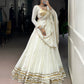 Lorenvalley Fashion White Pure Rayon Lace Touch Up Lehenga Choli with Dupatta - Swadesiicart