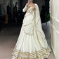 Lorenvalley Fashion White Pure Rayon Lace Touch Up Lehenga Choli with Dupatta - Swadesiicart