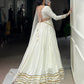Lorenvalley Fashion White Pure Rayon Lace Touch Up Lehenga Choli with Dupatta - Swadesiicart