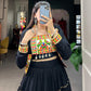 Lorenvalley Fashion Black Pure Rayon Plain With Gota Patti Touch Up Lehenga Choli with Koti | Swadesiicart