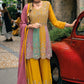 Anaita Pink Real Georgette Sequin Embroidered Readymade Salwar Suit