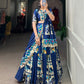 Lorenvalley Fashion Blue Rayon With Printed Silk Lehenga Choli with Dupatta | Swadesiicart