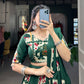 Lorenvalley Fashion Green Rayon With Printed Silk Lehenga Choli with Dupatta | Swadesiicart