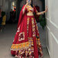 Lorenvalley Fashion Maroon Rayon With Printed Silk Lehenga Choli with Dupatta | Swadesiicart