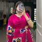 Lorenvalley Fashion Pink Rayon With Printed Silk Lehenga Choli with Dupatta | Swadesiicart