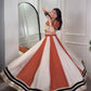 Lorenvalley Cream Chinon Sequins Lace Touch Up Lehenga Choli with Dupatta | Swadesiicart