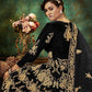Myra Black Velvet Embroidered Anarkali Suit | Swadesiicart