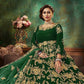 Myra Green Velvet Embroidered Anarkali Suit | Swadesiicart