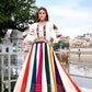 Lorenvalley Fashion White Pure Rayon Gota Patti Lace Touch Up Lehenga Choli - Swadesiicart