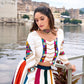 Lorenvalley Fashion White Pure Rayon Gota Patti Lace Touch Up Lehenga Choli - Swadesiicart