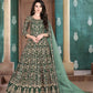 Myra Green Georgette Embroidered Anarkali Suit | Swadesiicart
