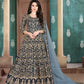 Myra Beautiful Navy Blue Georgette Embroidered Anarkali Suit | Swadesiicart