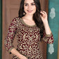 Myra Beautiful Maroon Georgette Embroidered Anarkali Suit | Swadesiicart