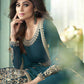 Myra Teal Georgette Embroidered Anarkali Suit | Swadesiicart