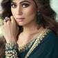 Myra Teal Georgette Embroidered Anarkali Suit | Swadesiicart