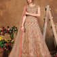 Myra Brown Butterfly Net Embroidered Anarkali Suit | Swadesiicart