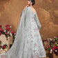Myra Light Grey Butterfly Net Embroidered Anarkali Suit | Swadesiicart