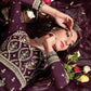 Myra Purple Butterfly Net Embroidered Anarkali Suit | Swadesiicart