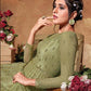 Myra Beautiful Pista Butterfly Net Embroidered Anarkali Suit | Swadesiicart