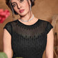 Myra Black Butterfly Net Embroidered Anarkali Suit | Swadesiicart