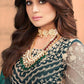 Myra Rama Green Butterfly Net Embroidered Anarkali Suit | Swadesiicart