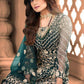 Myra Rama Green Butterfly Net Embroidered Anarkali Suit | Swadesiicart