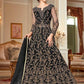 Myra Black Embroidery Gown | Swadesiicart