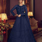 Myra Blue Premium Net Anarkali Suit | Swadesiicart