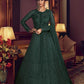 Myra Deep Green Premium Net Anarkali Suit | Swadesiicart