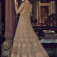 Myra Golden Cream Embroidered Butterfly Net Anarkali Suit | Swadesiicart