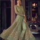Myra Fashion Pista Embroidered Butterfly Net Anarkali Suit | Swadesiicart