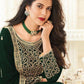 Myra Deep Green Georgette Embroidered Anarkali Suit | Swadesiicart