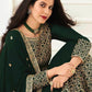Myra Deep Green Georgette Embroidered Anarkali Suit | Swadesiicart