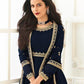 Myra Navy Blue Georgette Embroidered Anarkali Suit | Swadesiicart