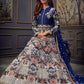 Myra Blue Butterfly Net Embroidered Anarkali Suit | Swadesiicart