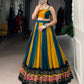 Lorenvalley Fashion Multicolor Pure Rayon Gamthi Work With Gota Patti Lace Touch Up Lehenga Choli | Swadesiicart