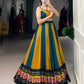 Lorenvalley Fashion Multicolor Pure Rayon Gamthi Work With Gota Patti Lace Touch Up Lehenga Choli | Swadesiicart
