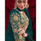 Myra Dark Green Georgette Embroidered Anarkali Pant Style Suit | Swadesiicart