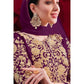 Myra Light Purple Georgette Embroidered Anarkali Pant Style Suit | Swadesiicart
