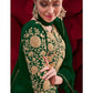 Myra Beautiful Green Georgette Embroidered Anarkali Pant Style Suit | Swadesiicart
