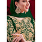 Myra Beautiful Green Georgette Embroidered Anarkali Pant Style Suit | Swadesiicart
