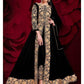 Myra Black Georgette Embroidered Anarkali Pant Style Suit | Swadesiicart