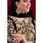 Myra Black Georgette Embroidered Anarkali Pant Style Suit | Swadesiicart