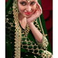 Myra Green Georgette Embroidered Anarkali Pant Style Suit | Swadesiicart