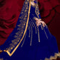 Myra Royal Blue Georgette Embroidered Anarkali Pant Style Suit | Swadesiicart