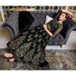Myra Black Net Embroidery Gown | Swadesiicart